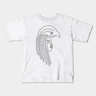 An eagle earns its honor by the storms it goes through Kids T-Shirt